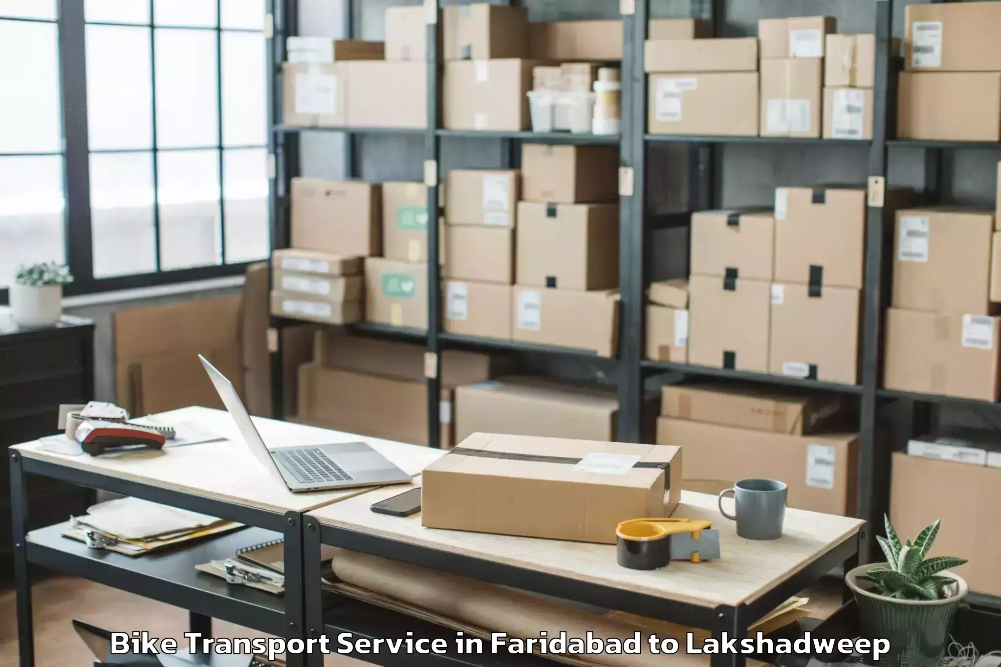 Professional Faridabad to Lakshadweep Bike Transport